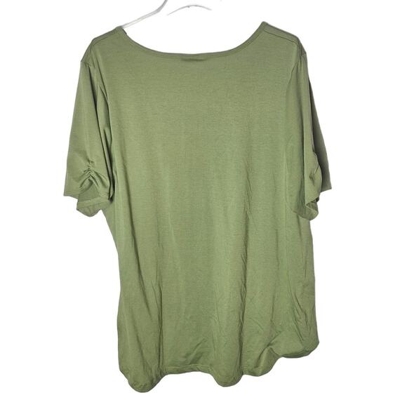 3X LuLaRoe Olive Short Sleeve Women's Tee - Picture 2 of 5